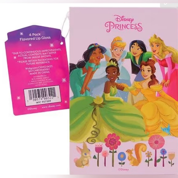 👑 DISNEY PRINCESS 4 PIECE LIP GLOSS SET 👑 - Picture 4 of 6
